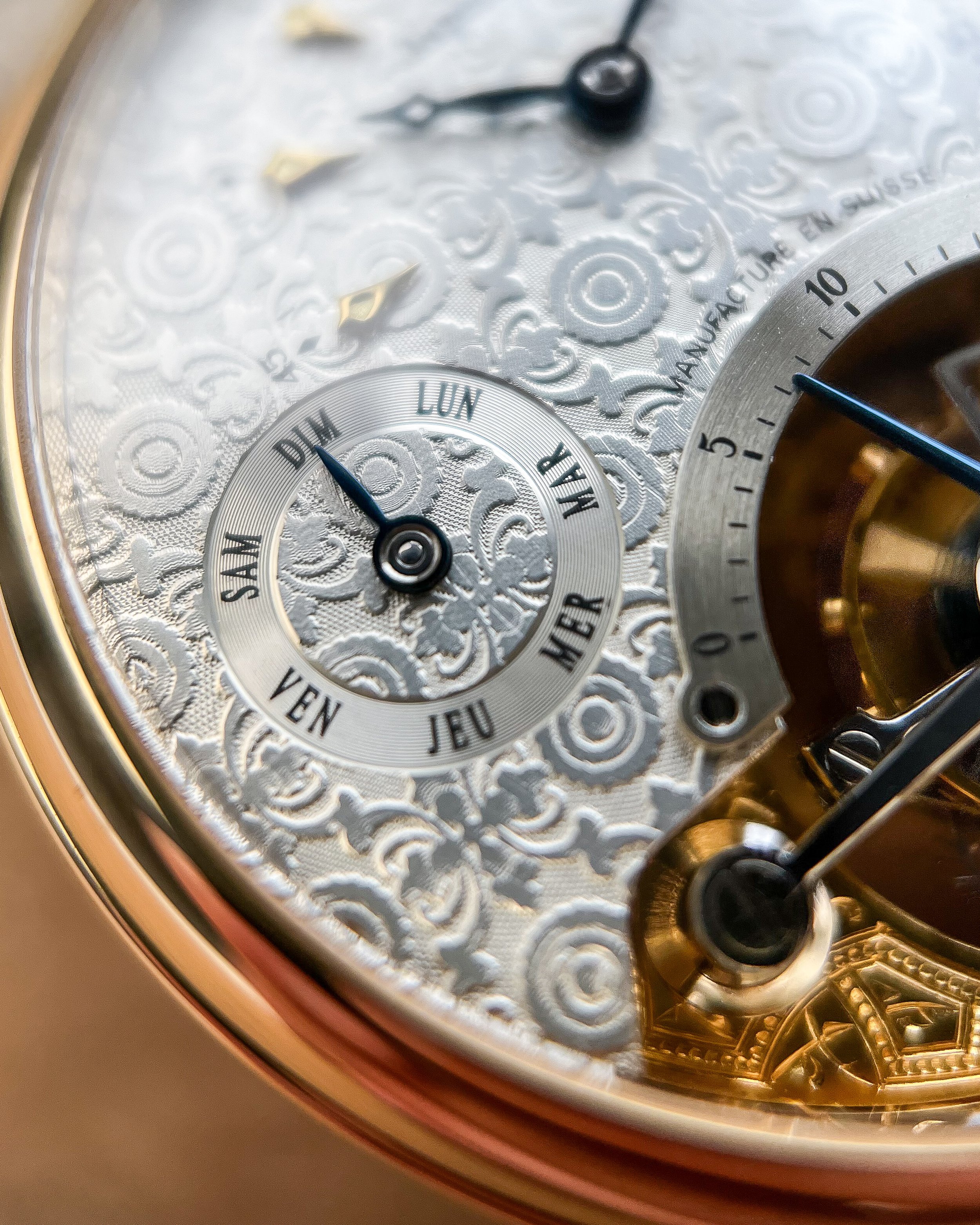 Jacques Ku'sto『OneDayIll WakeUpTogether』 Circa Late 1990's Jaquet-Droz 4125 Tourbillon Day Date — Watch